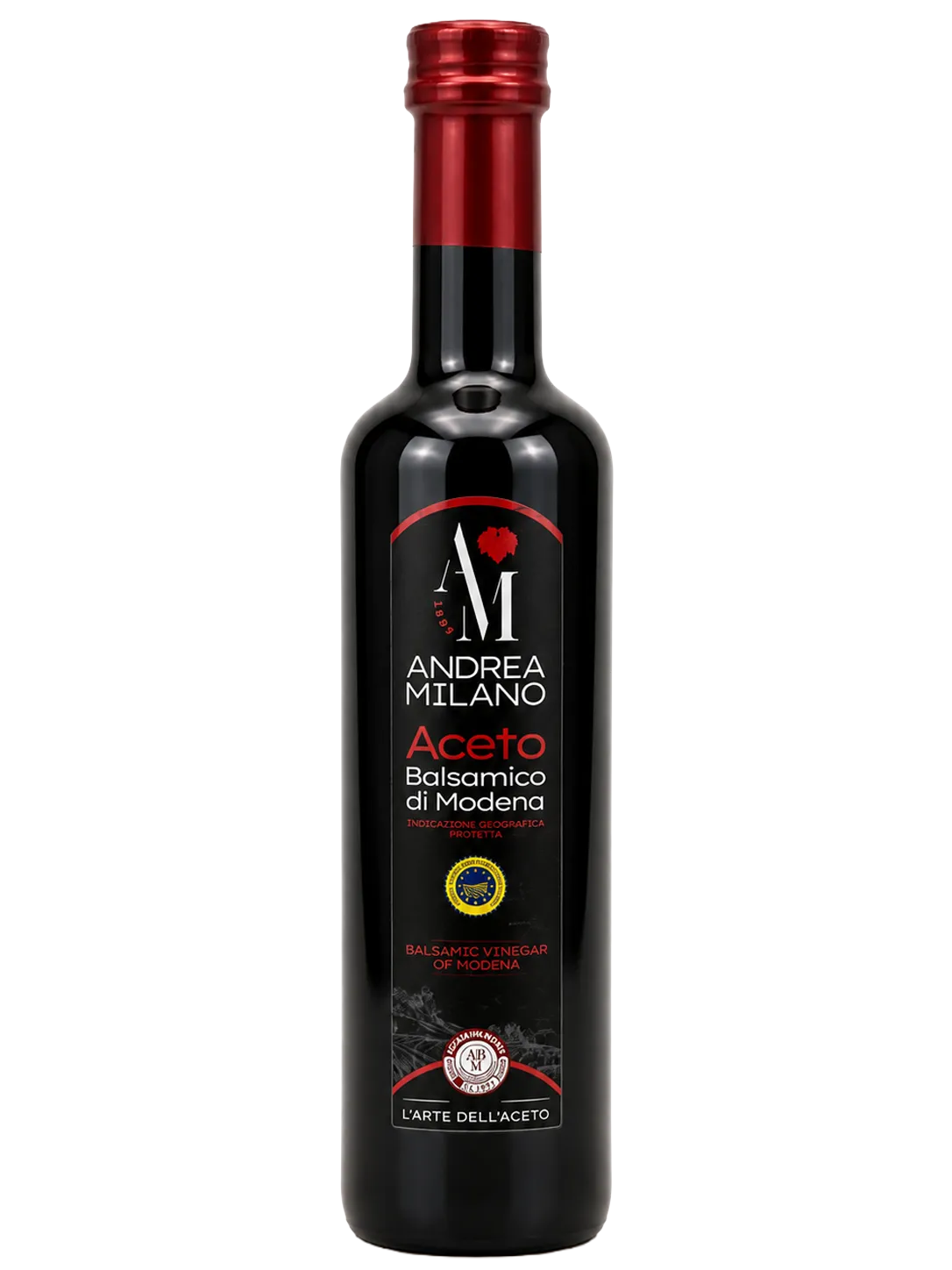 Andrea Milano Aceto Balsamico di Modena IGP in der Flasche