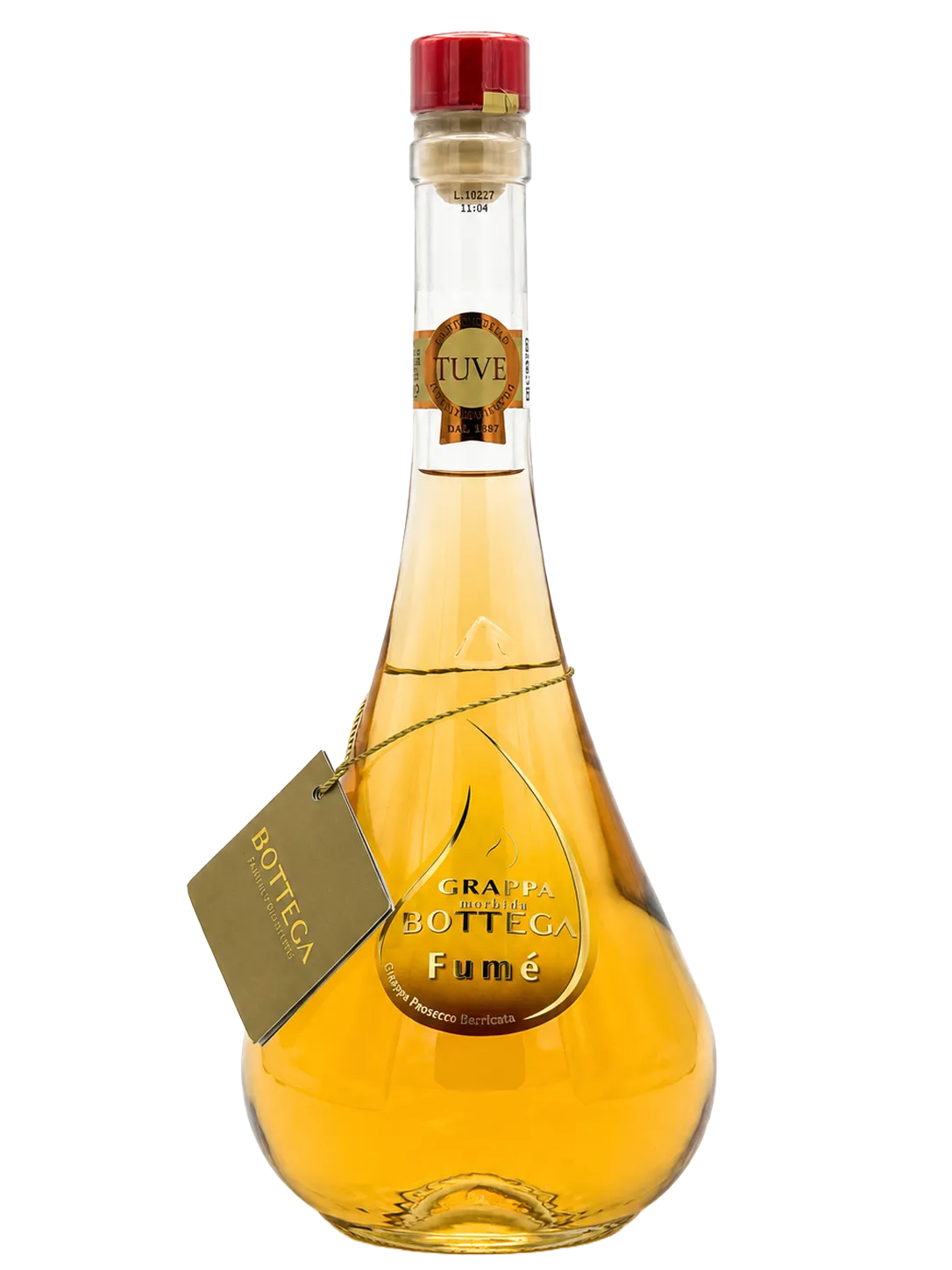 Bottega Grappa Fumé in der bauchigen Flasche