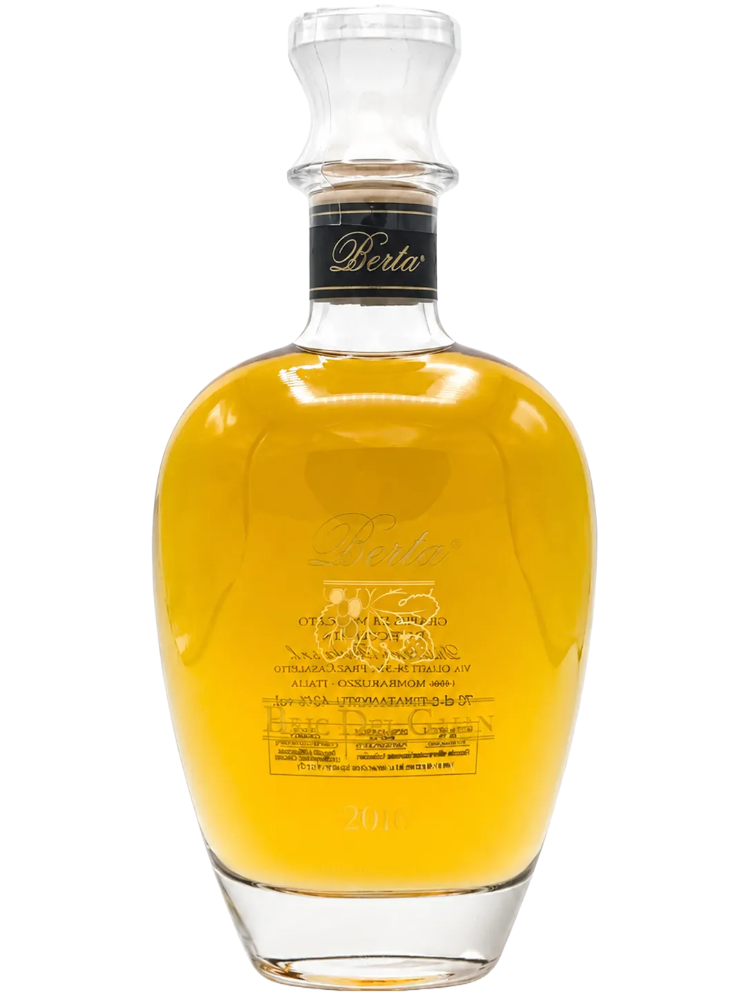 Berta Bric del Gaian Grappa, im Holzfass gereifter Tresterbrand
