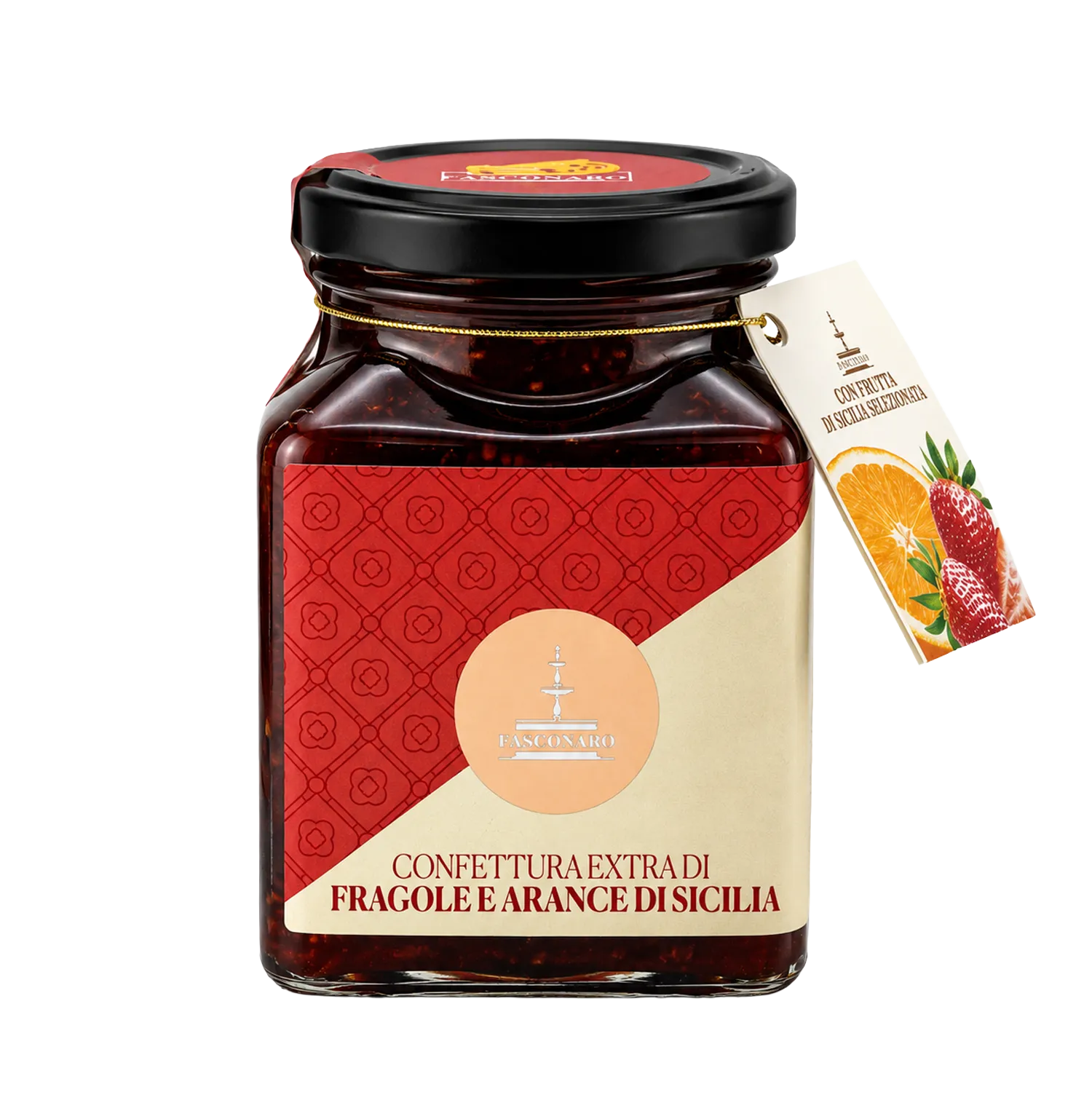 Fiasconaro Confettura Extra Arance, Orangen-Konfitüre aus Sizilien im Glas