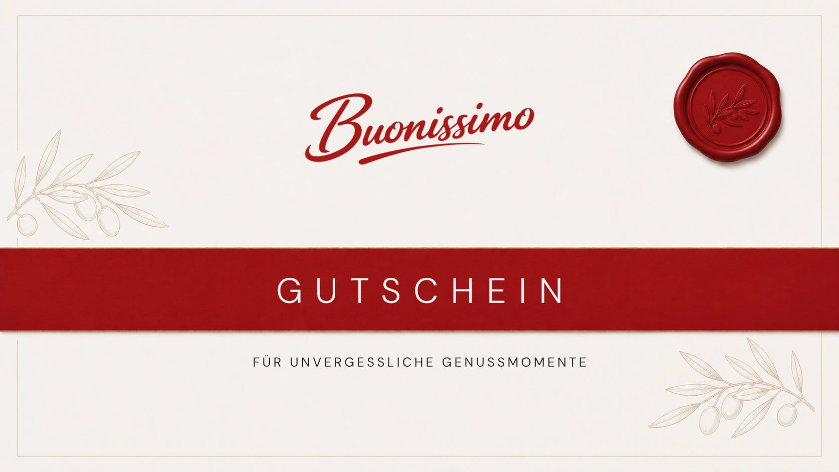 Geschenkgutschein für den Buonissimo Online-Shop