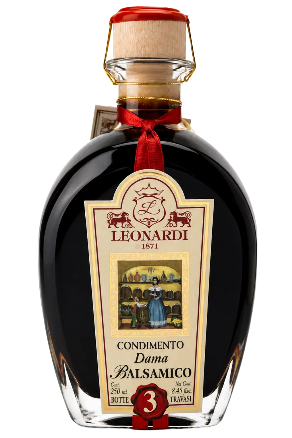 Leonardi Condimento Balsamico 3 Anni, Flasche mit Ausgießer