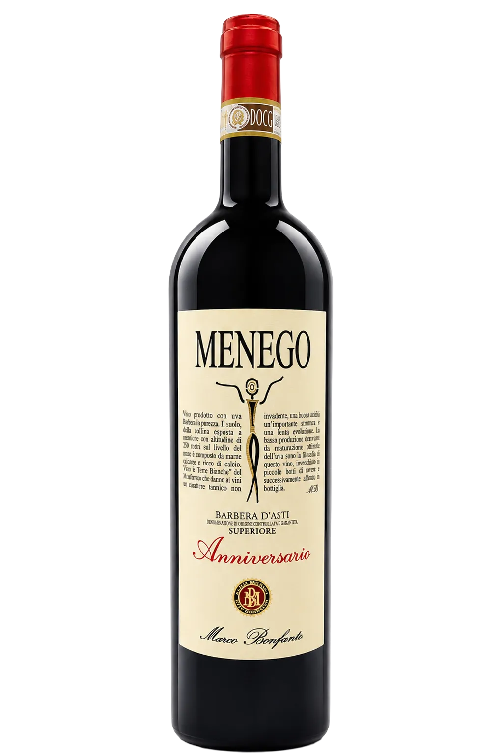 Menego Barbera d'Asti Superiore DOCG, Rotwein aus dem Piemont