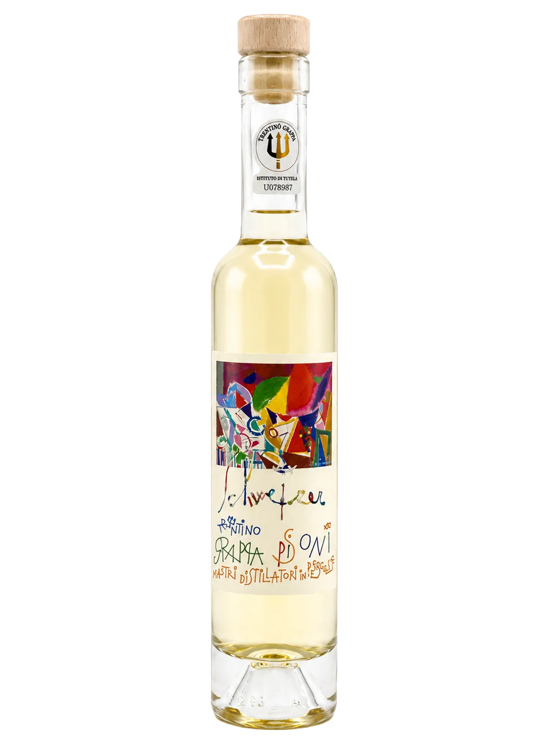 Pisoni Grappa Barricata aus dem Trentino, Flasche